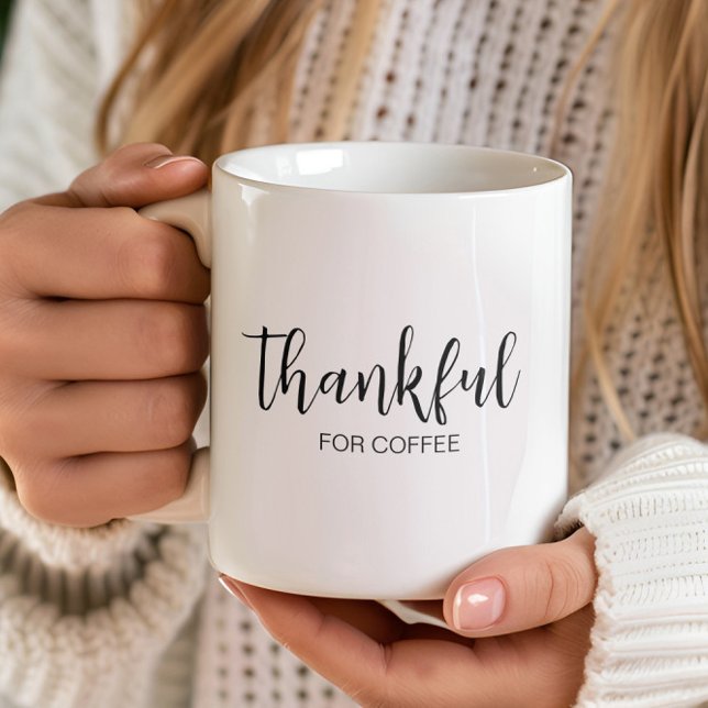Tacksam för kaffe  kaffemugg (Skapare uppladdad)