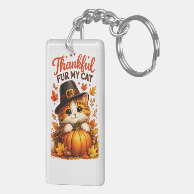 Tacksam För Min Katt Tacksgiving (Höger Baksida)
