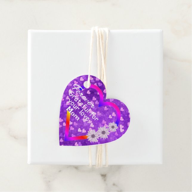 tacksam gåvor etiketter (På plats)