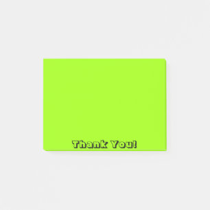 Tacksam grönt post-it block