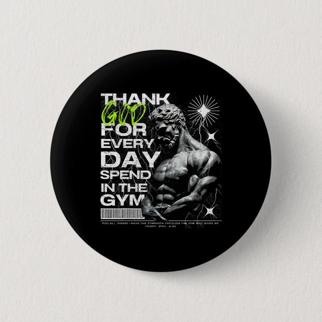Tacksam Gym Bror Uni-vuxna Gym  Knapp (Framsida)