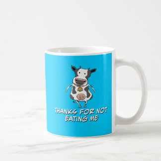 Tacksam ko kaffemugg
