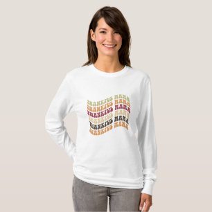 Tacksam Mama Typografi T Shirt