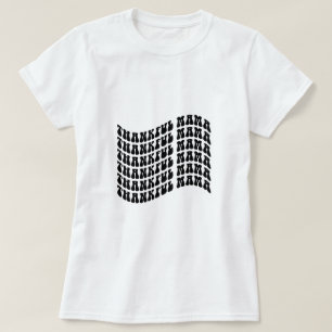 Tacksam Mama Typografi T Shirt