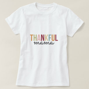 Tacksam Mama Typografi T Shirt