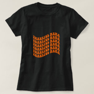 Tacksam Mama Typografi T Shirt