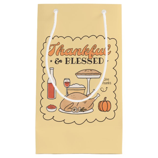 Tacksam och Salig Retro Thanksgiving (Framsidan)