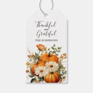Tacksam och tacksägelse Thanksgiving Presentetikett