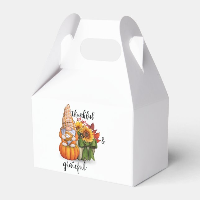 Tacksam och tacksam förtjänstbox presentaskar (Framsidan Sidan)