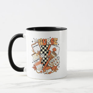 Tacksam sjuksköterska Life Turkey Cute Thanksgivin Mugg