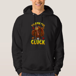 Tacksam Som En Höna Tacksayelsedagen Pilgrim Turk Hoodie