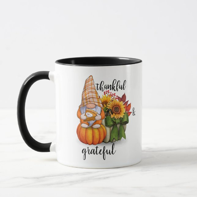 Tacksam & tacksägelse kaffemugg (Vänster)
