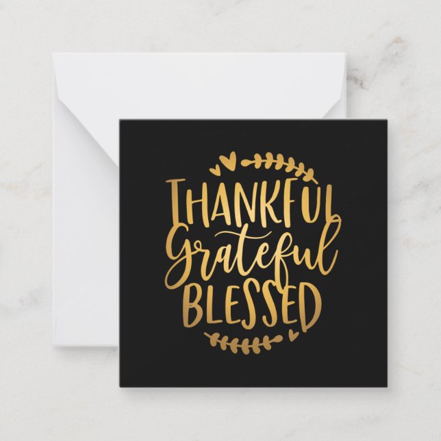 Tacksam Tacksam Salig Mamma Anteckningskort (Framsida)