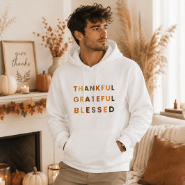 Tacksam Tacksam Välsignad – Höst Tröja Hoodie