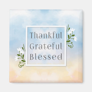 Tacksam tacksam välsignad magnet för thanksgivin