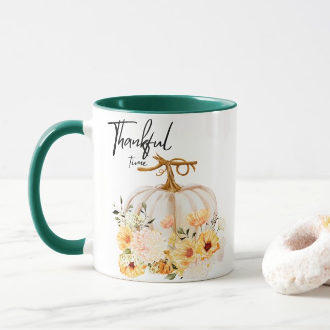 Tacksam Tid, Thanksgiving Pumpa Mugg (Med munk)