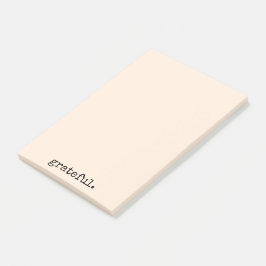 tacksam typografigrädda post-it block