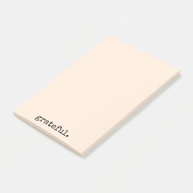 tacksam typografigrädda post-it block (Vinklad)