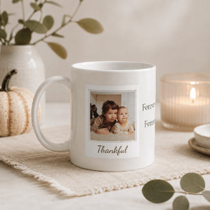 Tacksam & Välsignad Polaroid-foto Anpassad prese Kaffemugg