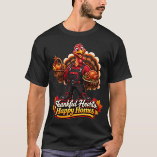 TACKSAMA HJÄRTAN, GLADA HEM T SHIRT