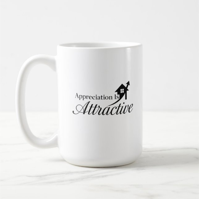 Tacksamhet är Tilltalande Lång Kaffemugg (Vänster)