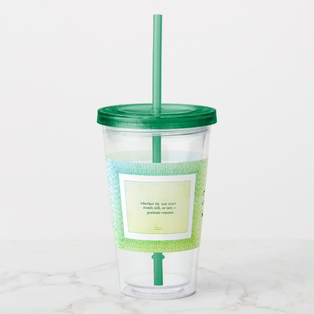 Tacksamhet Består™: Mindfulla Klipp | Gåva Inspira Take Away Mugg (Framsida)