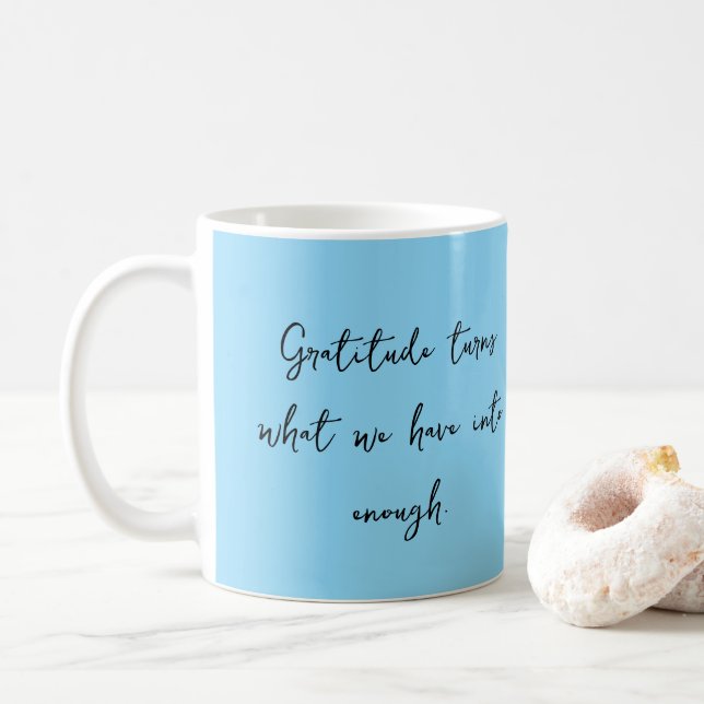 Tacksamhet Inspirerande Citat Mugg (Med munk)