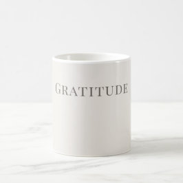 Tacksamhet – Minimalistisk typografidesign Kaffemugg