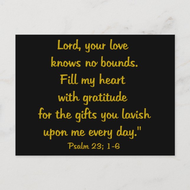 tacksamhet psalm vykort (Framsida)