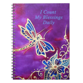 Tacksamhetjournal: Silkesländamålning Anteckningsbok