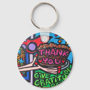 tacksamhetkeychain nyckelring
