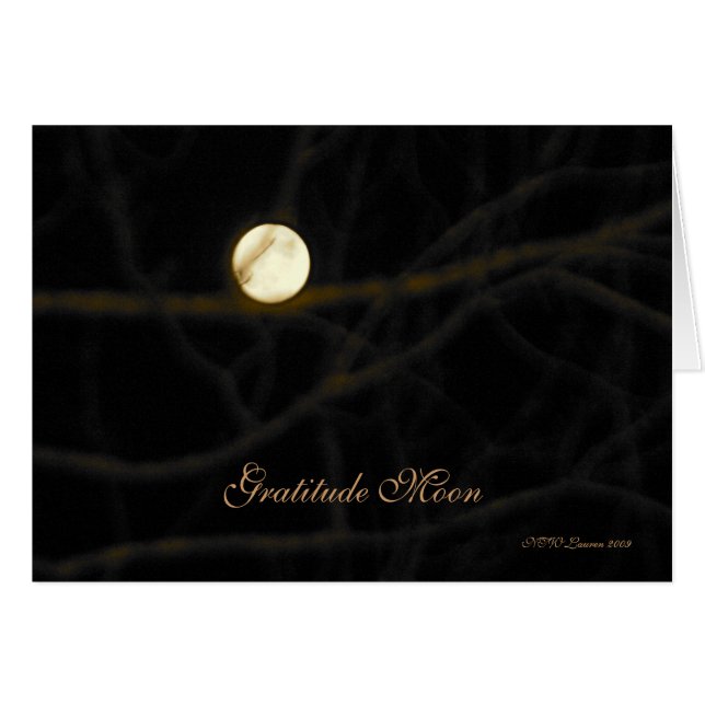 Tacksamhetmånekort Hälsningskort (Framsidan Horizontal)