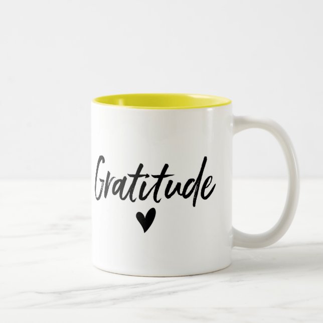 TACKSAMHETMUGG Två-Tonad MUGG (Höger)