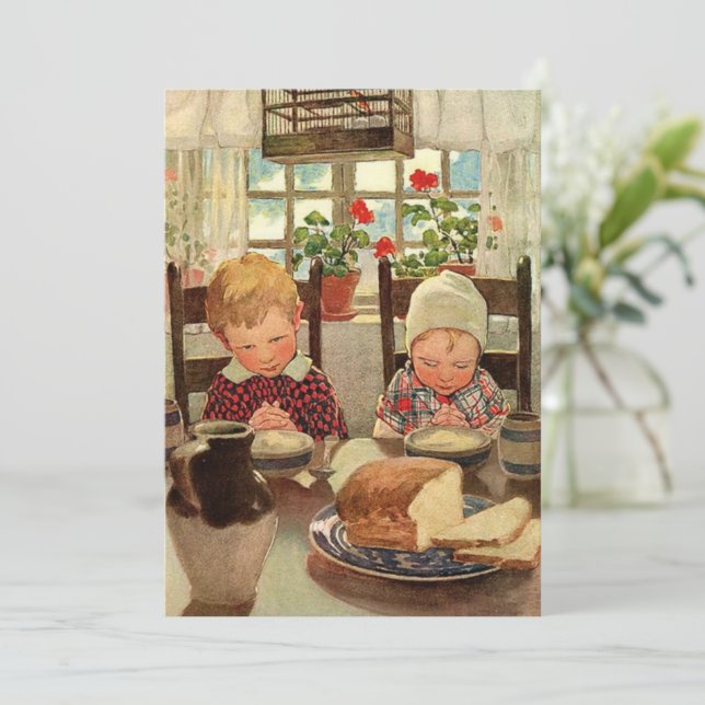 Tacksamma barn av Jessie Willcox Smith Inbjudningar (Stående Fram)