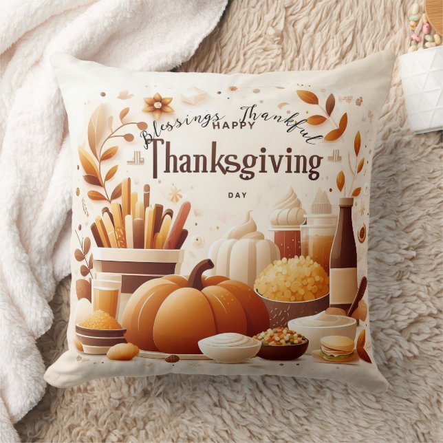 Tacksamma Samlingar: Thanksgiving Kudd Kudde (Filt)