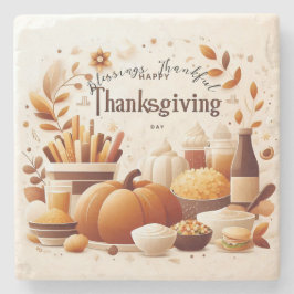 Tacksamma tillställningar: Festlig Thanksgiving Stenunderlägg