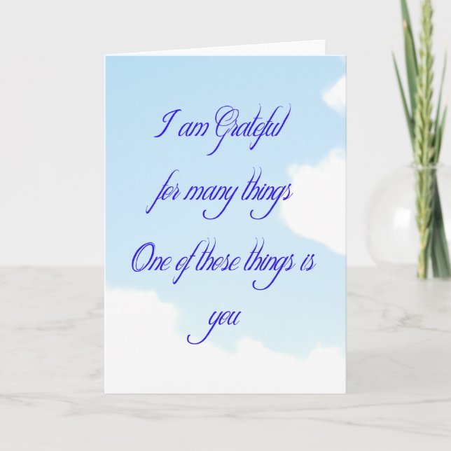 Tacksamt för dig tack kort (Framsida)