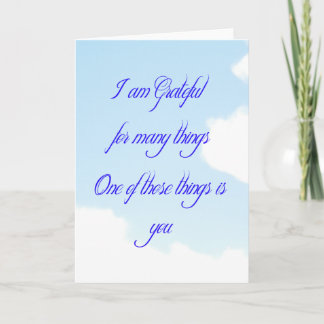 Tacksamt för dig tack kort