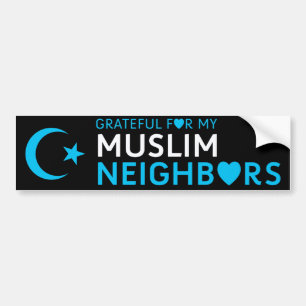 Tacksamt för min Muslimgrann Bildekal