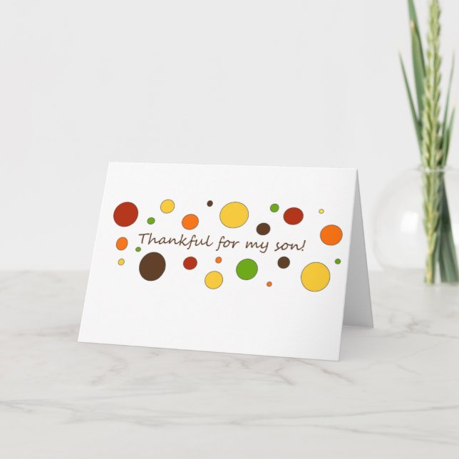 Tacksamt för min son helgkort (Framsida)