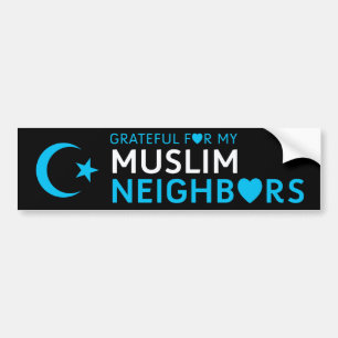 Tacksamt för mitt Muslimgrann Bildekal
