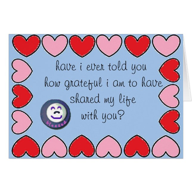 tacksamt ..... vid peacewillow hälsningskort (Framsidan Horizontal)