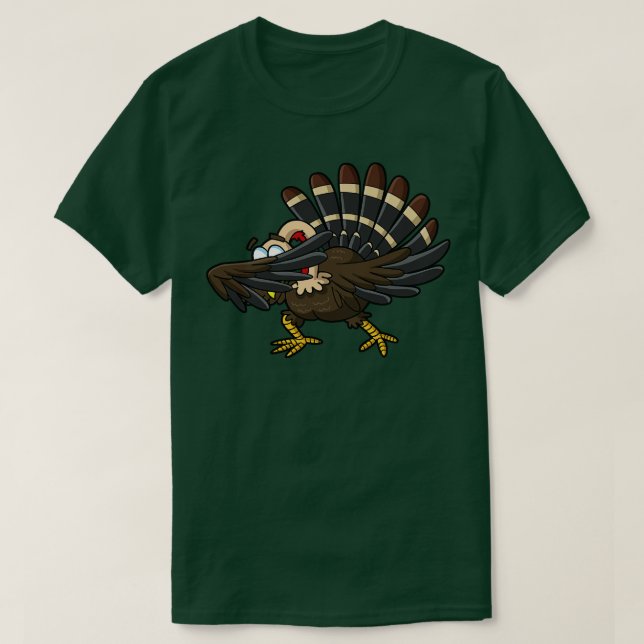 Tacksgiving Dabba Turkiet Dab Humor Dans T Shirt (Design framsida)