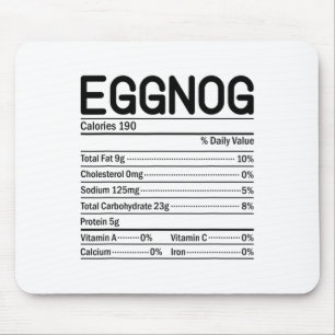 Tacksgiving jul mat fakta Eggnog näringsinnehåll Musmatta