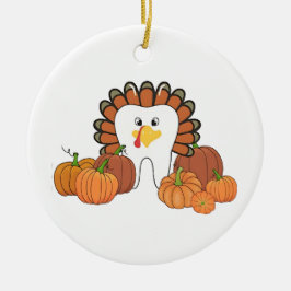 Tacksgiving Kalkon Tandläkare Tänder Julgransprydnad Keramik