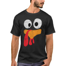 Tacksgiving Tecknad Rolig Turkansikte