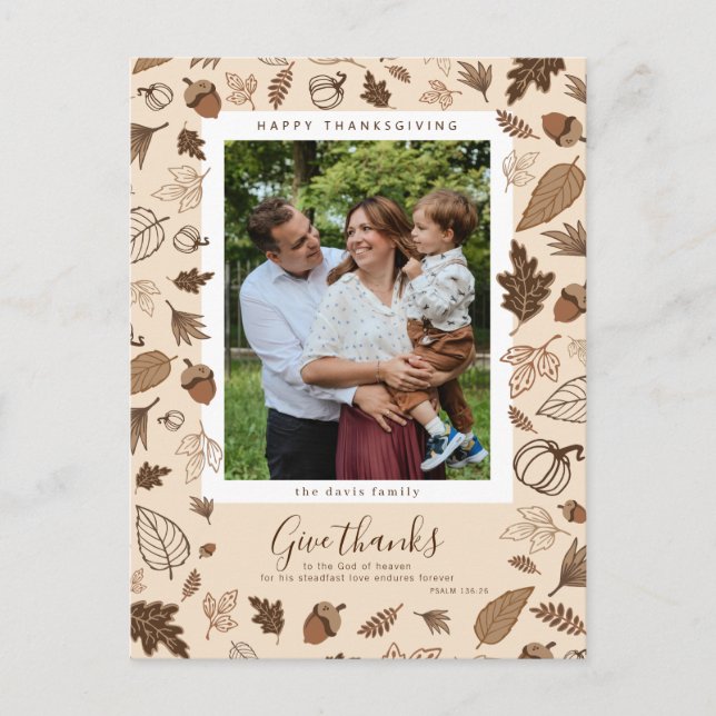 Tacksgiving Vykort (Framsida)