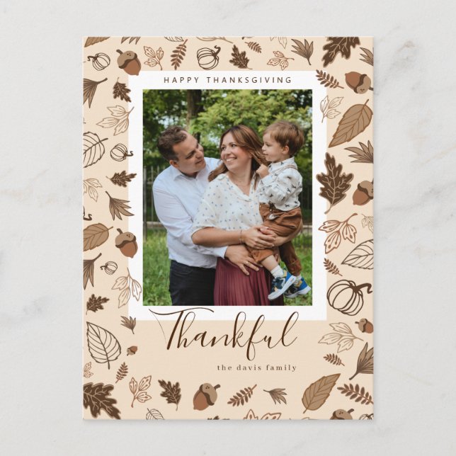 Tacksgiving Vykort (Framsida)