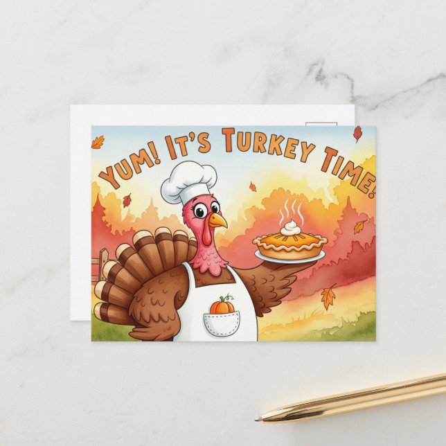 Tacksgiving  vykort (Fram/Back In Situ)