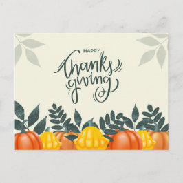 Tacksgivingdagen Helg Vykort